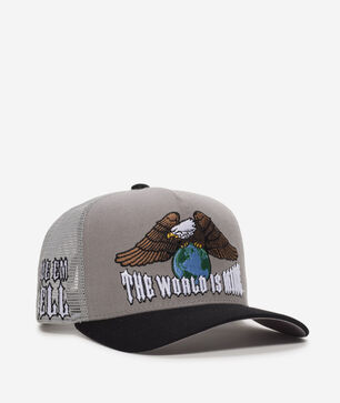 The World Is Mine Wool Mesh Trucker Hat