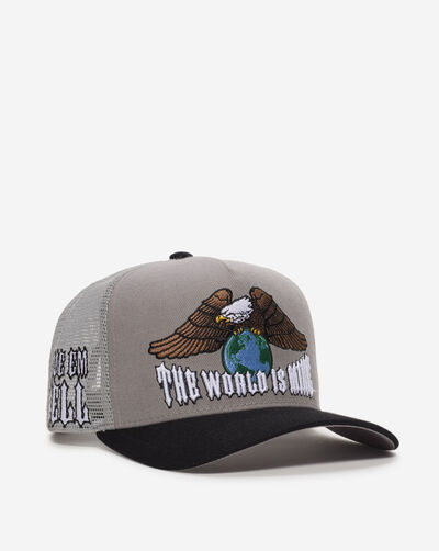 The World Is Mine Wool Mesh Trucker Hat