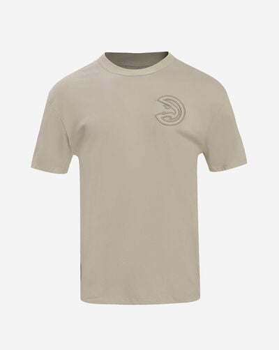 Atlanta Hawks Neutral Drop Shoulder Tee