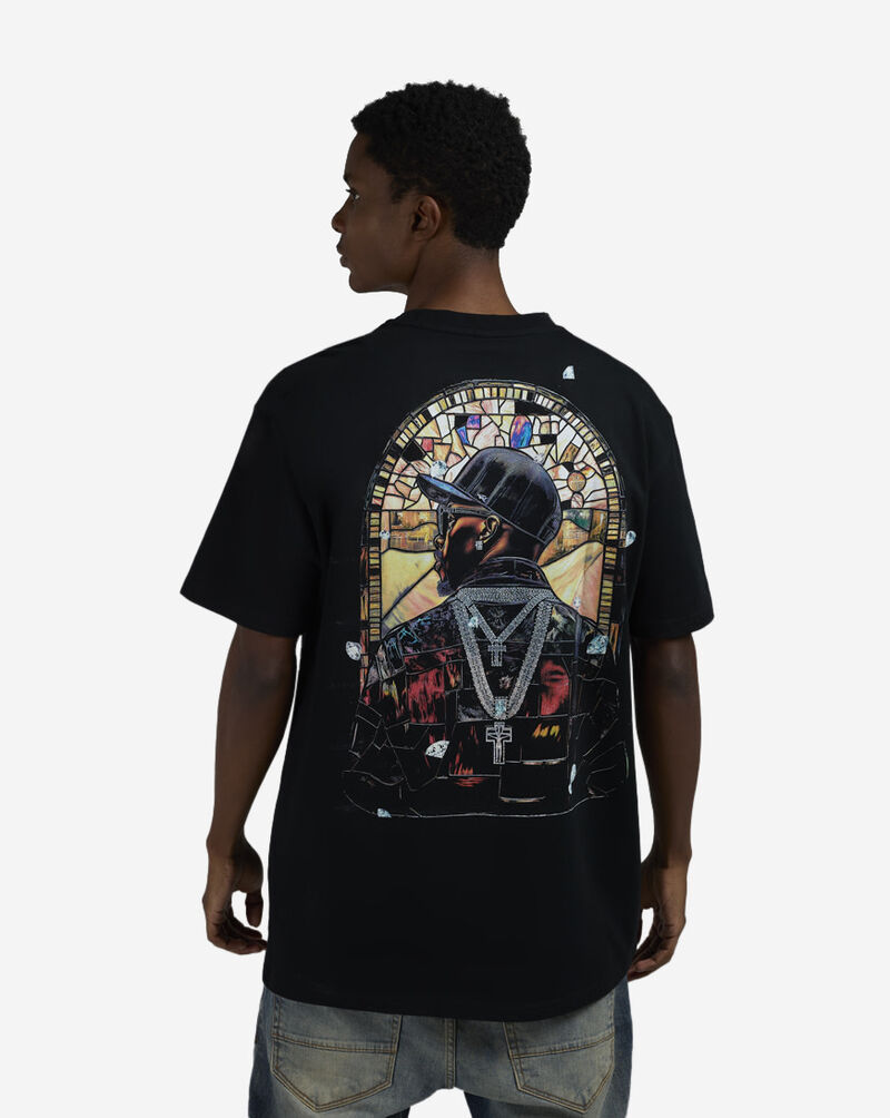 Upscale DTG Stained Glass Saint Tee MTUS529-00007 Black 2