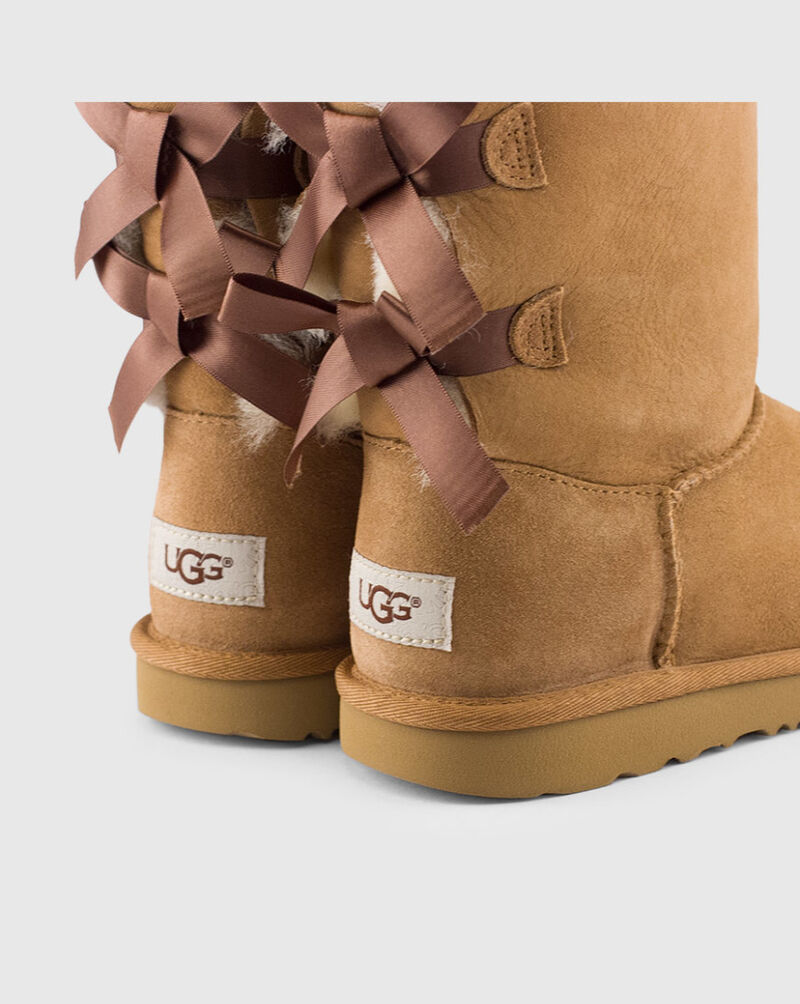 UGG Australia Bailey Bow Brown Boots for Women for sale