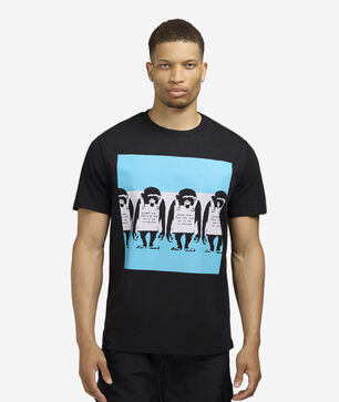 Banksy Chimp Lineup Tee