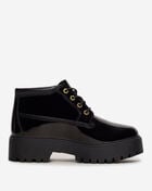 Timberland Patent Leather Stone Street Platform Chukka TB0A2HA9EL6 Black 4