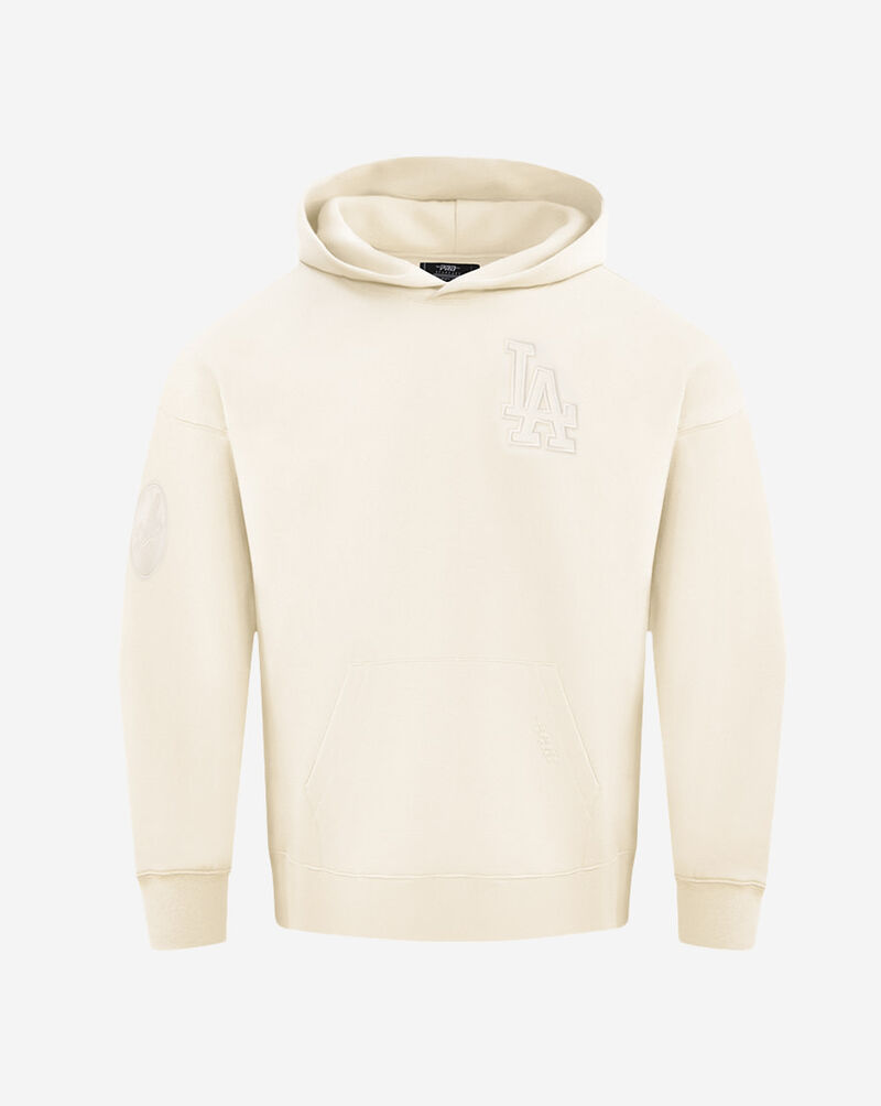 PRO STANDARD Los Angeles Dodgers Neutral Drop Shoulder Fleece Pullover Hoodie LLD537022-EGG cream 1