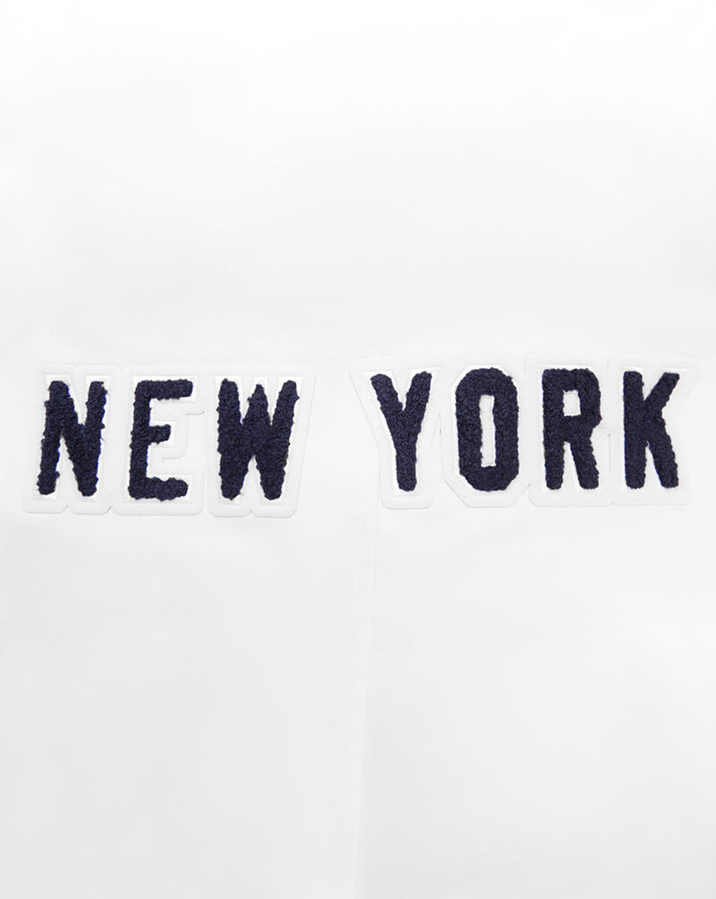 PRO STANDARD New York Yankees Classic Chenille Double Knit Full-Zip Pull Over Hoodie  LNY531890-WHT White 4