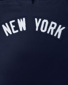New York Yankees Classic Chenille Double Knit Short Sleeve Pull Over Hoodie 