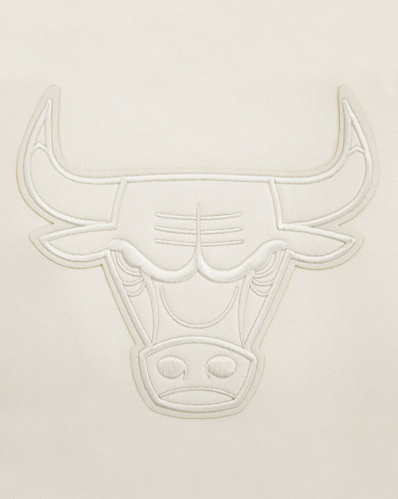 PRO STANDARD Chicago Bulls Neutral Drop Shoulder Fleece Pull Over Hoodie  BCB557093-EGG cream 2