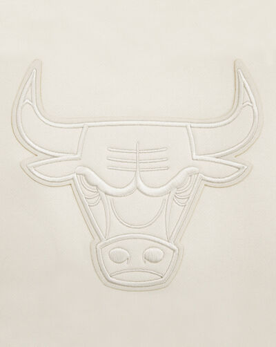 Chicago Bulls Neutral Drop Shoulder Fleece Pull Over Hoodie 