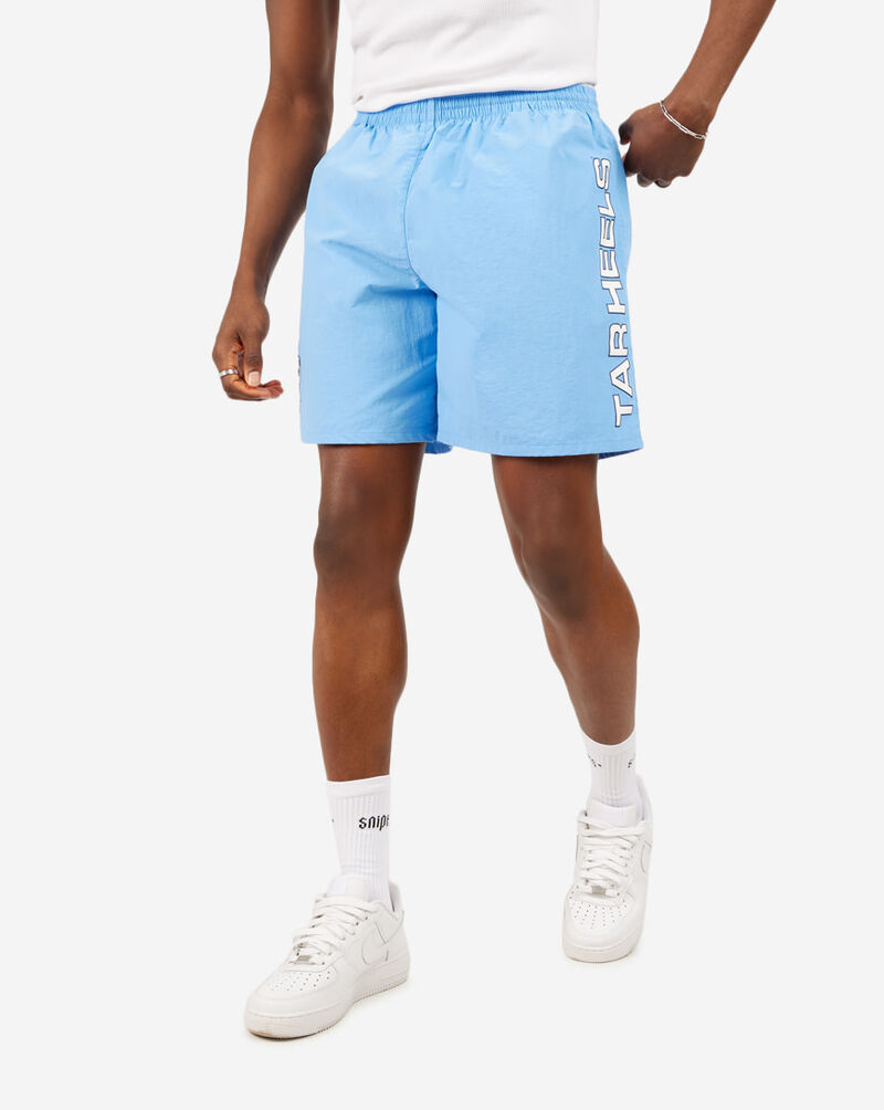 Shop Mitchell Ness UNC Tarheels Team Nylon Shorts PSHR5404-UNCYYPPPLTBL blue | SNIPES USA