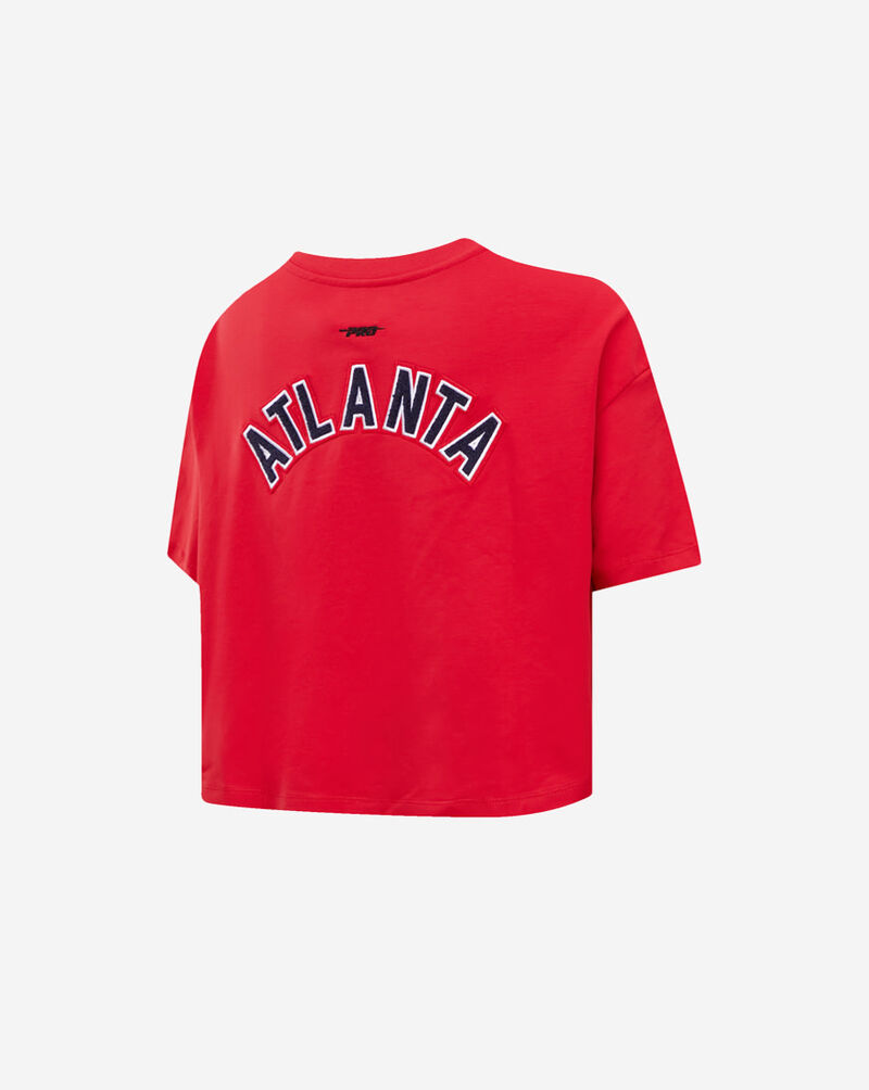 PRO STANDARD Atlanta Braves Classic Boxy Top LABA34343-RED Red 3