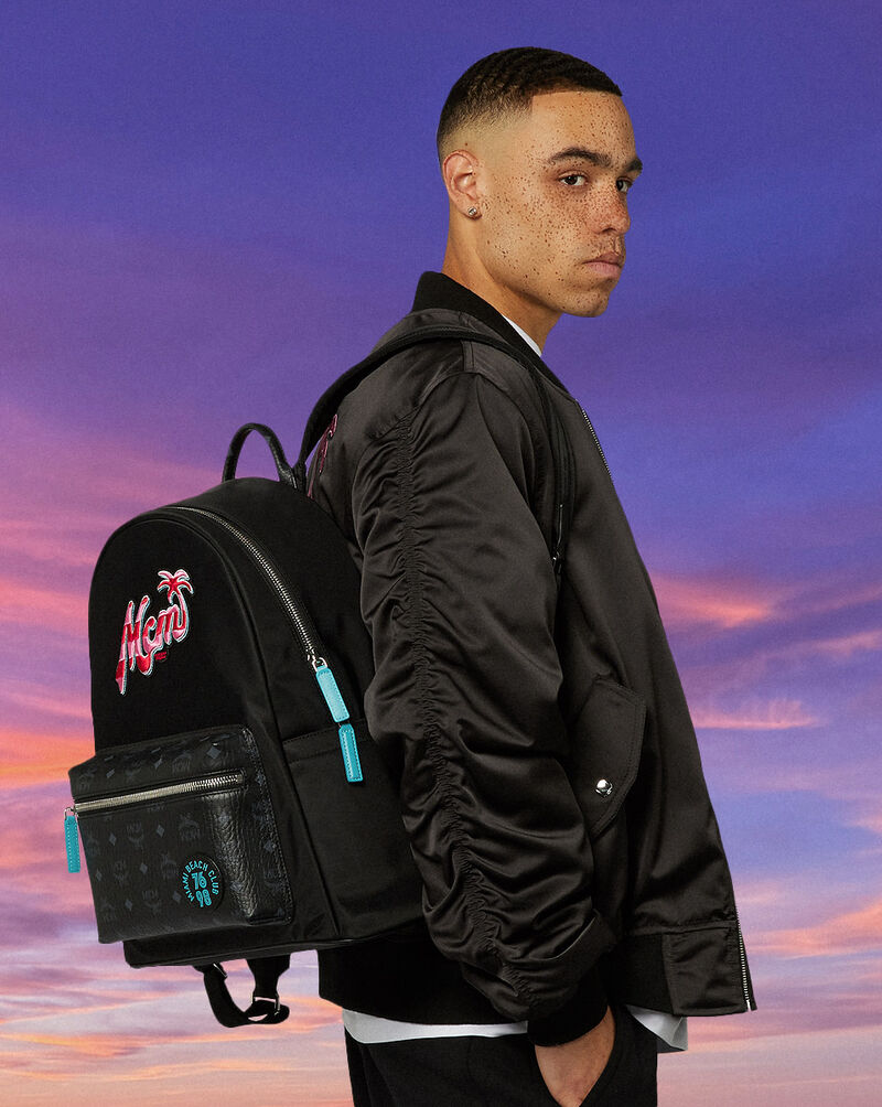 MCM MCM X SNIPES Medium Stark Backpack MMKFSVE11BK001 Black 9