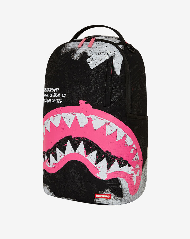 Sprayground Shark Central Sorbet Hand Painted DLX Cotton Backpack B7631 Multi 4