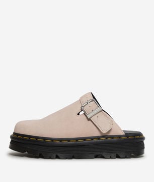 Zebzag Suede Slingback Platform Mules