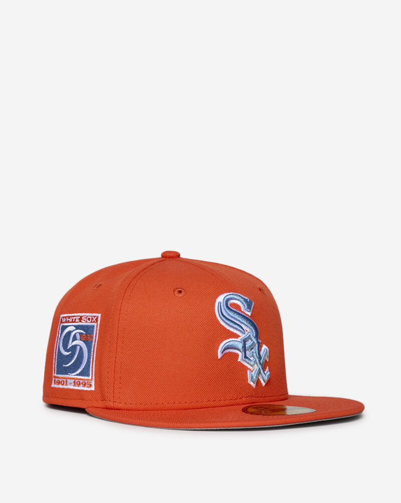 New Era 59Fifty Chicago White Sox Fitted Hat 71011930 Orange 1