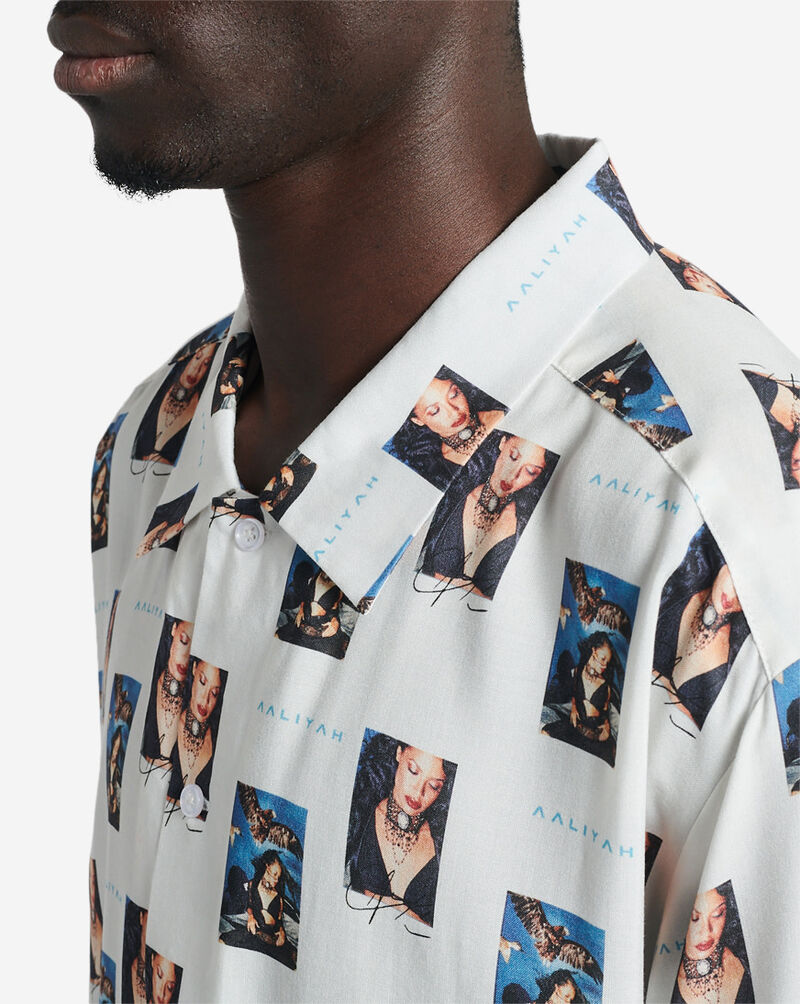 MERCH TRAFFIC LLC Aaliyah AOP Woven Shirt ALH110804-WHT White 4