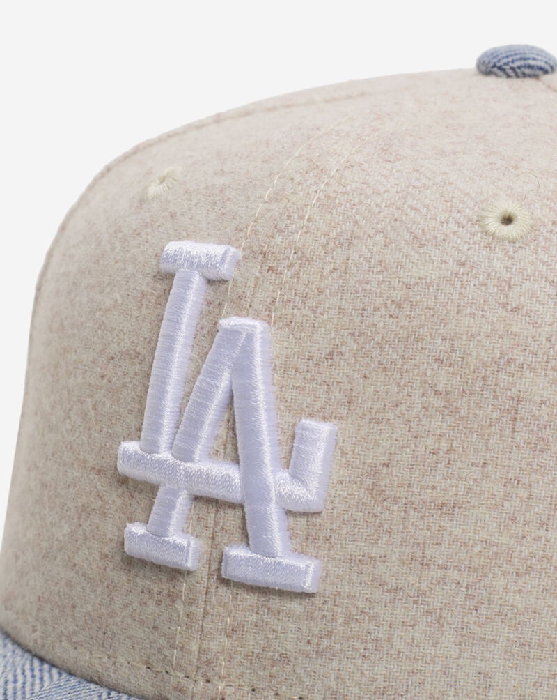 New Era 59Fifty Los Angeles Dodgers Tweed Fitted Hat 60765614 cream 2