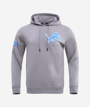 Detroit Lions Classic Chenille Double Knit Pull Over Hoodie