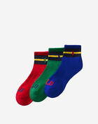 Stripe Knit In Logo Quarter 3Pk 