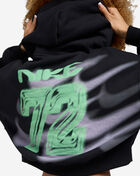 Nike Studio Fleece Medium Weight Cropped Oversized Pullover Hoodie IV4952-001 Black 4
