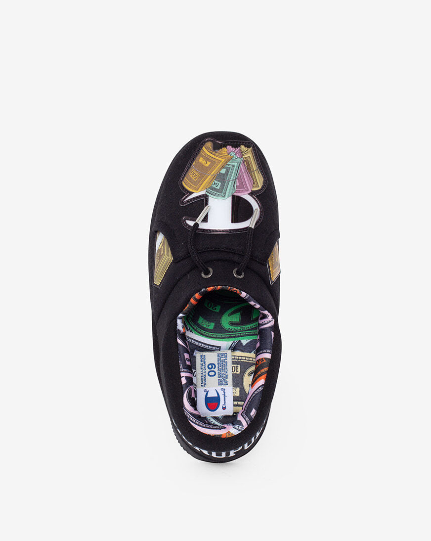 Shop Champion Monopoly Stacks University Slippers CPS10563M black
