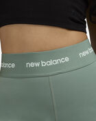 New Balance NB Sleek High Rise Banded 5in Sport Shorts WS51182-DKJ Green 3