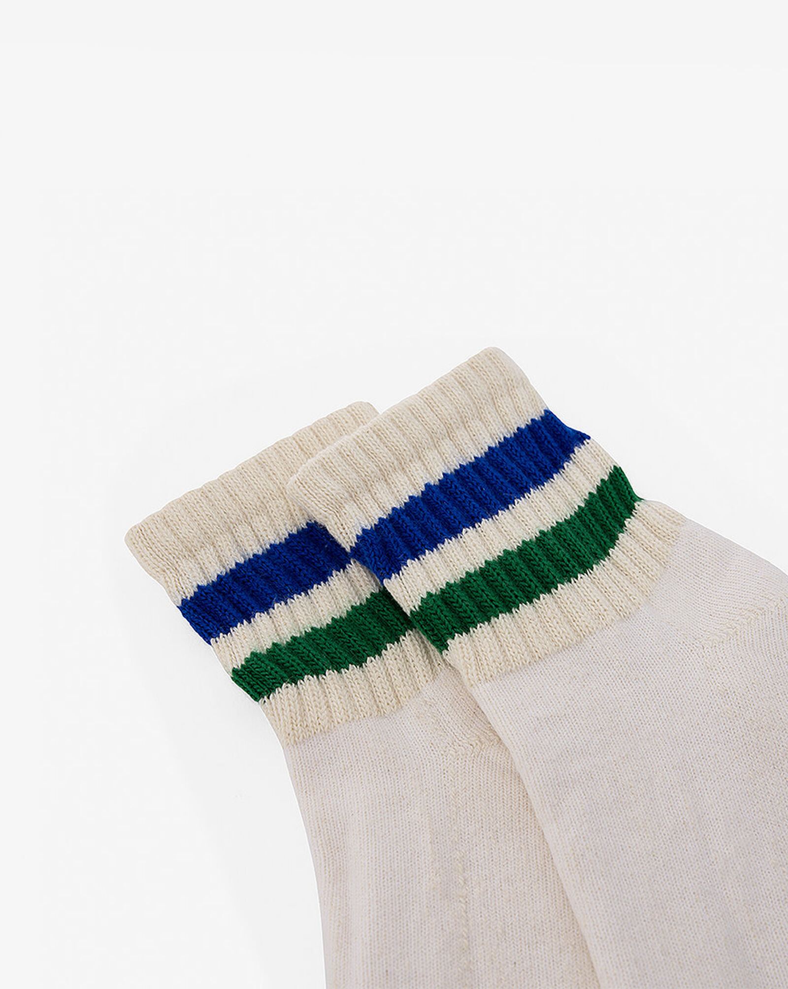 Shop American Trench Retro Stripe Quarter Crew Socks SCKHMRETRQGRN