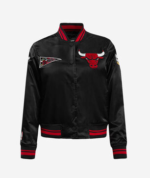 Chicago Bulls Retro Classic Rib Satin Jacket