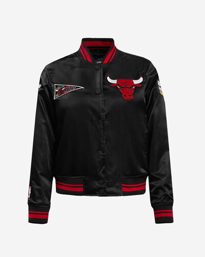Chicago Bulls Retro Classic Rib Satin Jacket