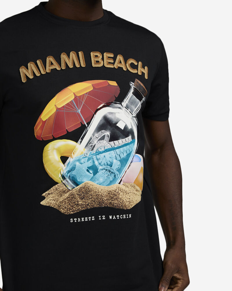 STREETZ IS WATCHIN Miami Beach Tee SIW9002-BLK Black 3
