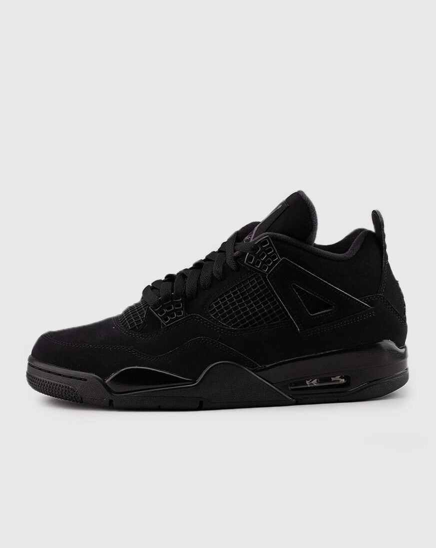 all black jordan 4s