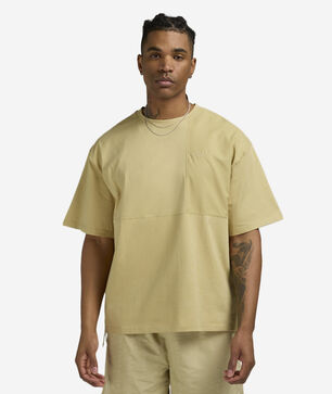 Oversized Contrast Fabric Tee