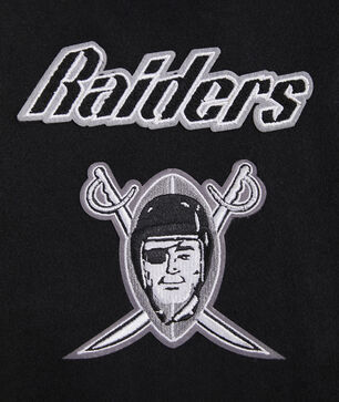 Oakland Raiders Retro Classic Rib Wool Varsity Jacket