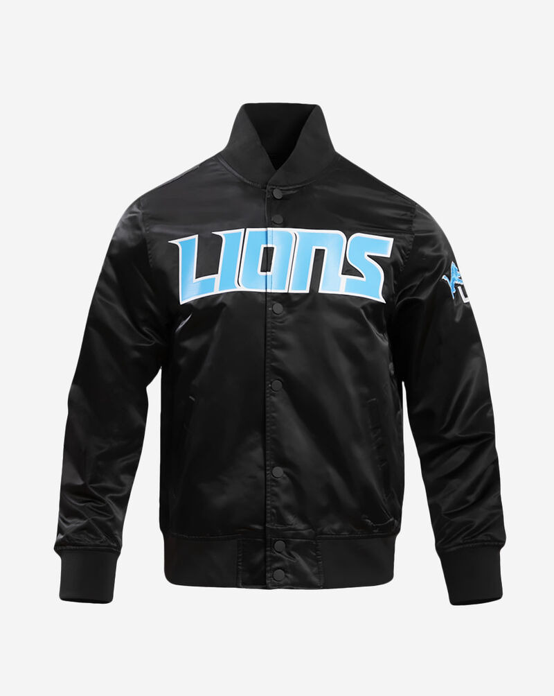 PRO STANDARD Detroit Lions Big Logo Satin Jacket FDL6410277-BLK Black 1
