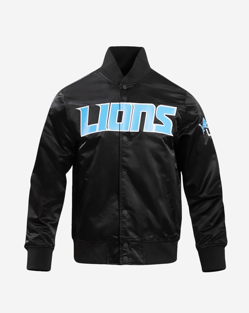 PRO STANDARD Detroit Lions Big Logo Satin Jacket FDL6410277-BLK Black 1