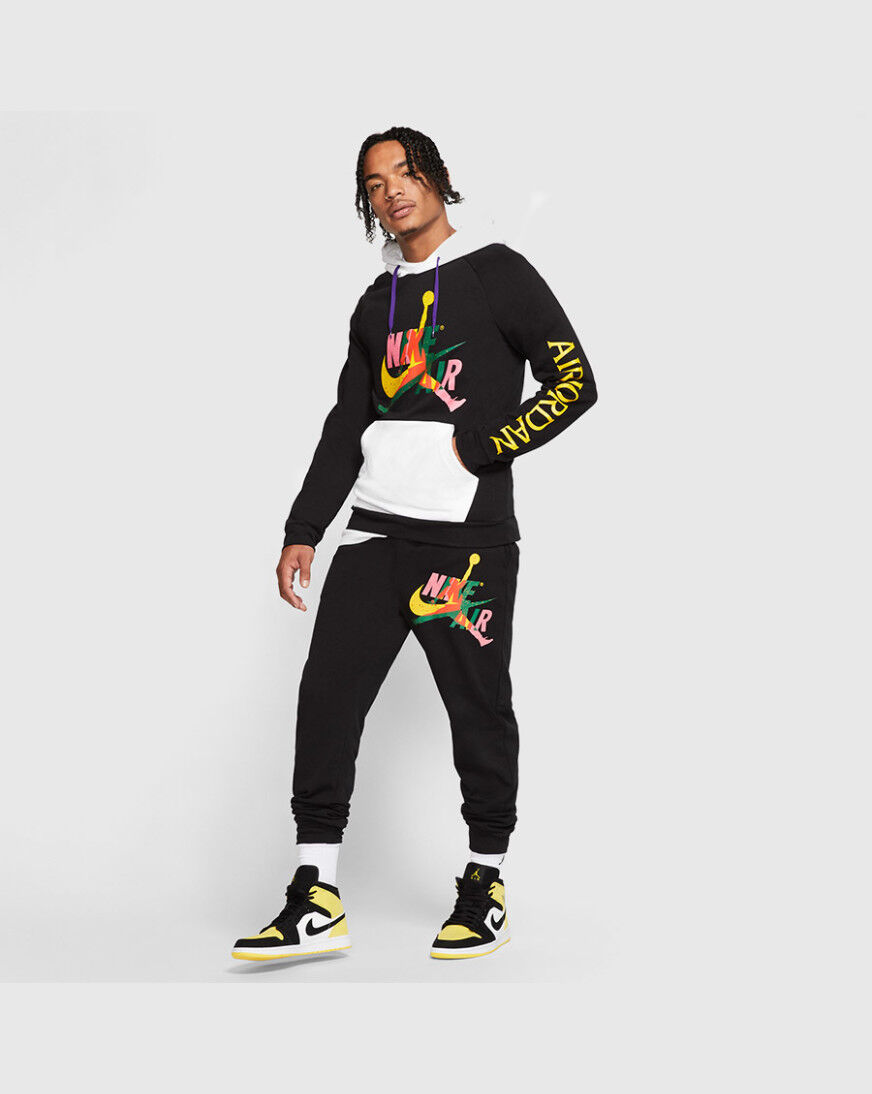 men's jordan mashup jumpman classics lightweight fleece hoodie