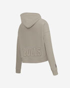 Chicago Bulls Neutral Cropped Pullover Hoodie