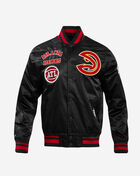 Atlanta Hawks Retro Classic Rib Satin Jacket 