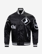 PRO STANDARD Chicago White Sox Old English Rib Satin Jacket LCW633533-BLK Black 1