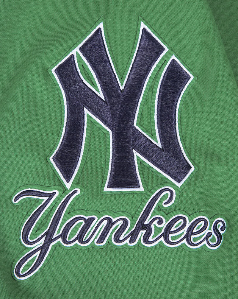PRO STANDARD New York Yankees Classic Chenille Double Knit Pull Over Hoodie  LNY531152-KGR Green 2