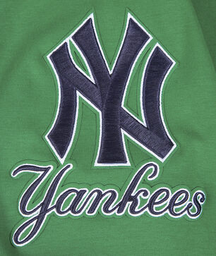 New York Yankees Classic Chenille Double Knit Pull Over Hoodie 