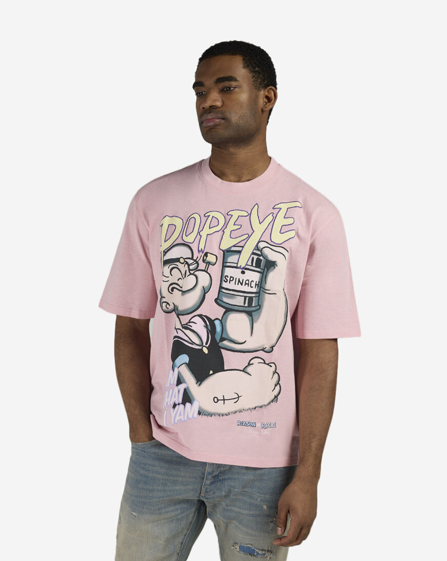 Shop Graphic Tees Popeye Easter Tee POS6TM-202 pink | SNIPES USA
