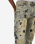 WAIMEA Embroidery Floral Print Stacked Jean M8730D-VIN Blue 3