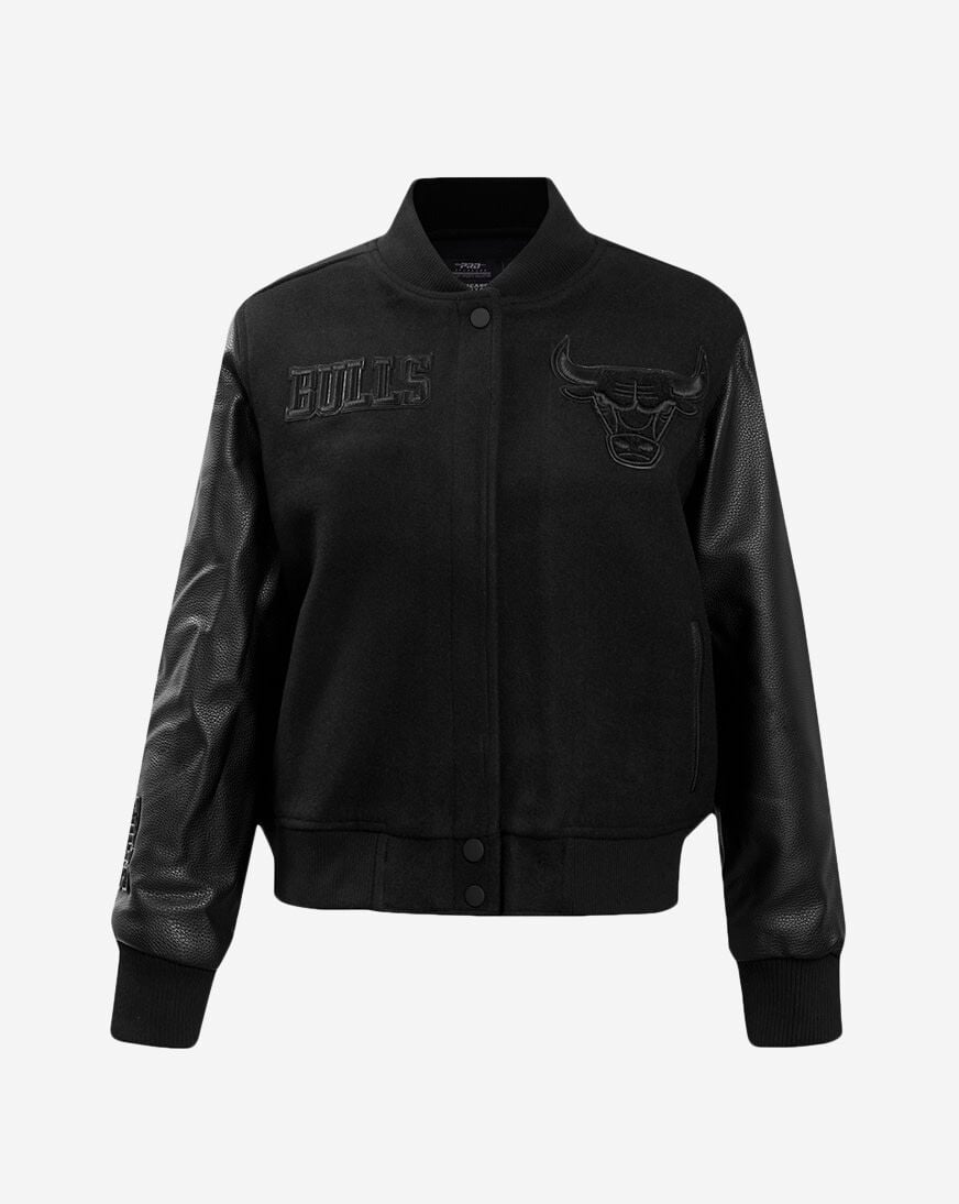 Shop PRO STANDARD Chicago Bulls Triple Black Wool Varsity