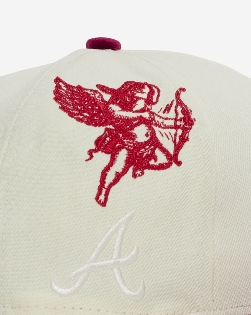 New Era 59Fifty Atlanta Braves V-Day Fitted Hat 60876426 White 2