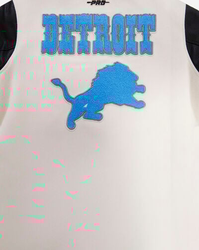 Detroit Lions Retro Classic Rib Wool Varsity Jacket Detroit Lions Retro Classic Rib Wool Varsity Jacket