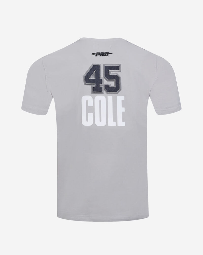 PRO STANDARD New York Yankees Gerrit Cole #45 Short Sleeve Classic Player Taping Tee  LNY1315894-GRY Grey 2