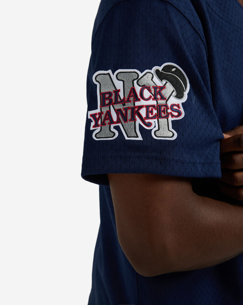 Mitchell  Ness New York Black Yankees Aaron Judge Authentic Batting Practice Jersey JY19302-NBYNAVY Blue 5