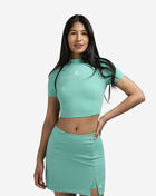 Short-Sleeve Knit Crop Top