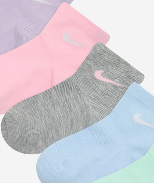 Little Kids' 6Pk Metallic Swoosh Quarter Socks