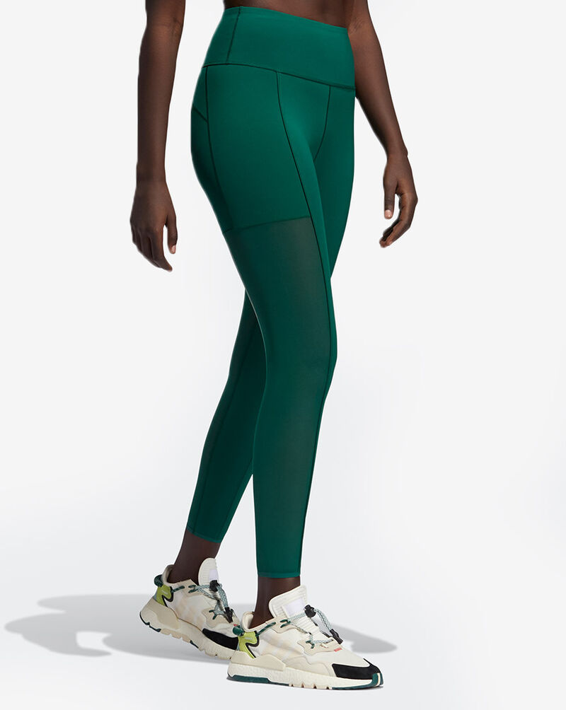 adidas IVY PARK Mesh 3-Stripes Tights GM8496 Green 2